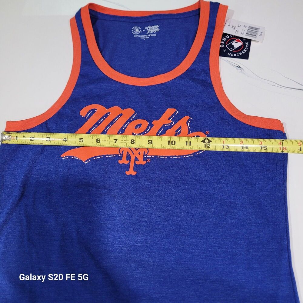 New With Tags New York Mets Tank Top Size Adult Small Royal Blue B16 - Picture 7 of 8